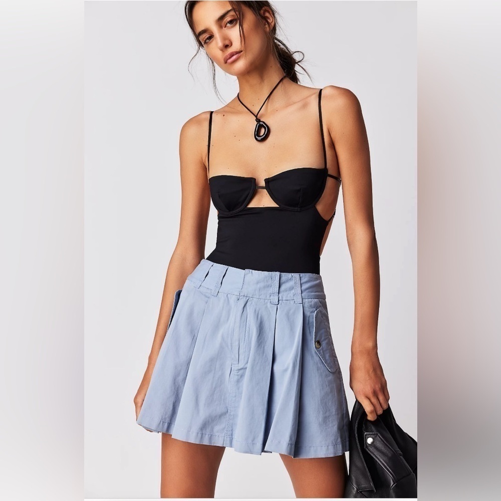 Free People Pleats To Meet You Mini Skirt NWT